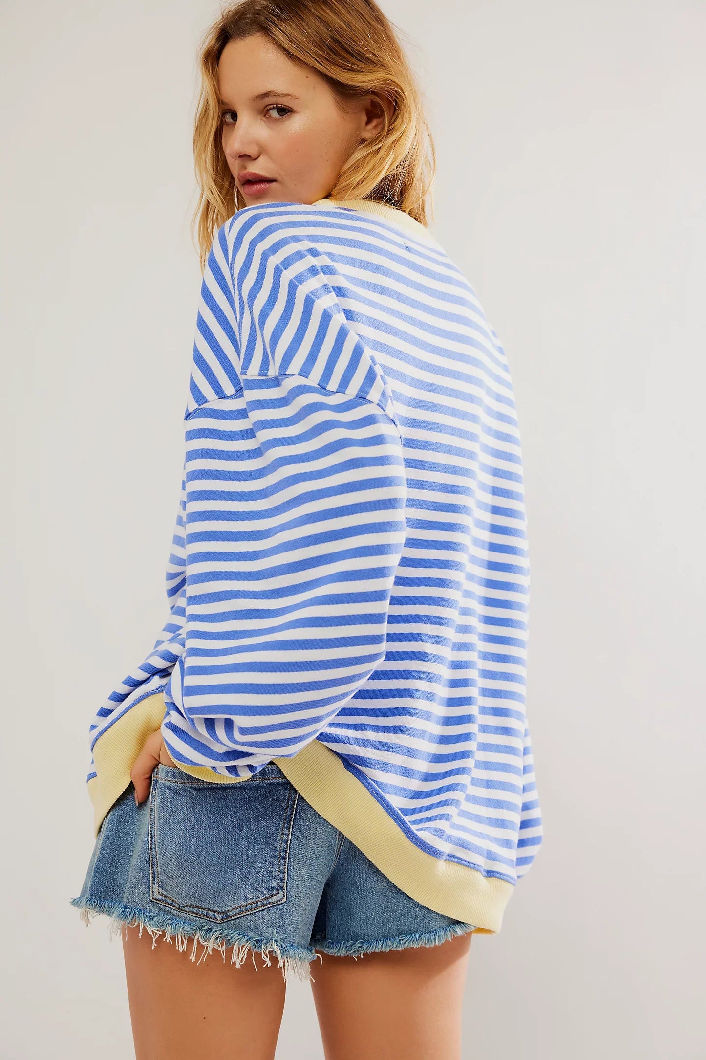Tove™ - Oversized Randig Tröja