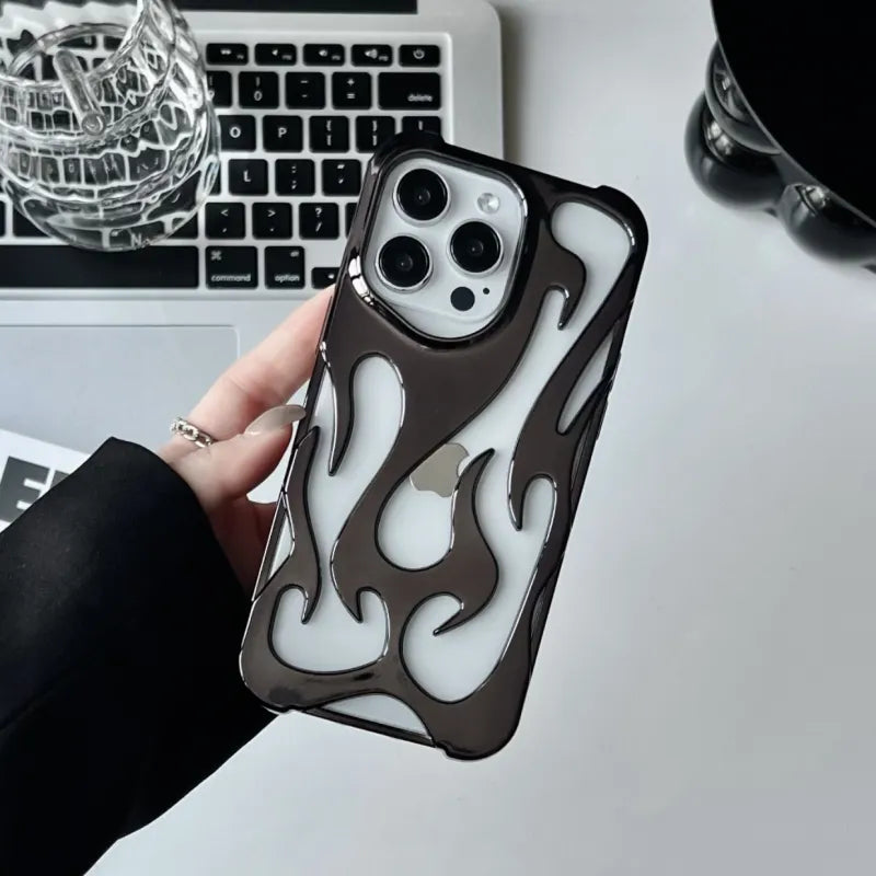 Solveig™ - iPhone-fodral med Flamdesign (1+1 GRATIS)