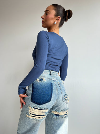 Stella™ - Viral Slitna Jeans