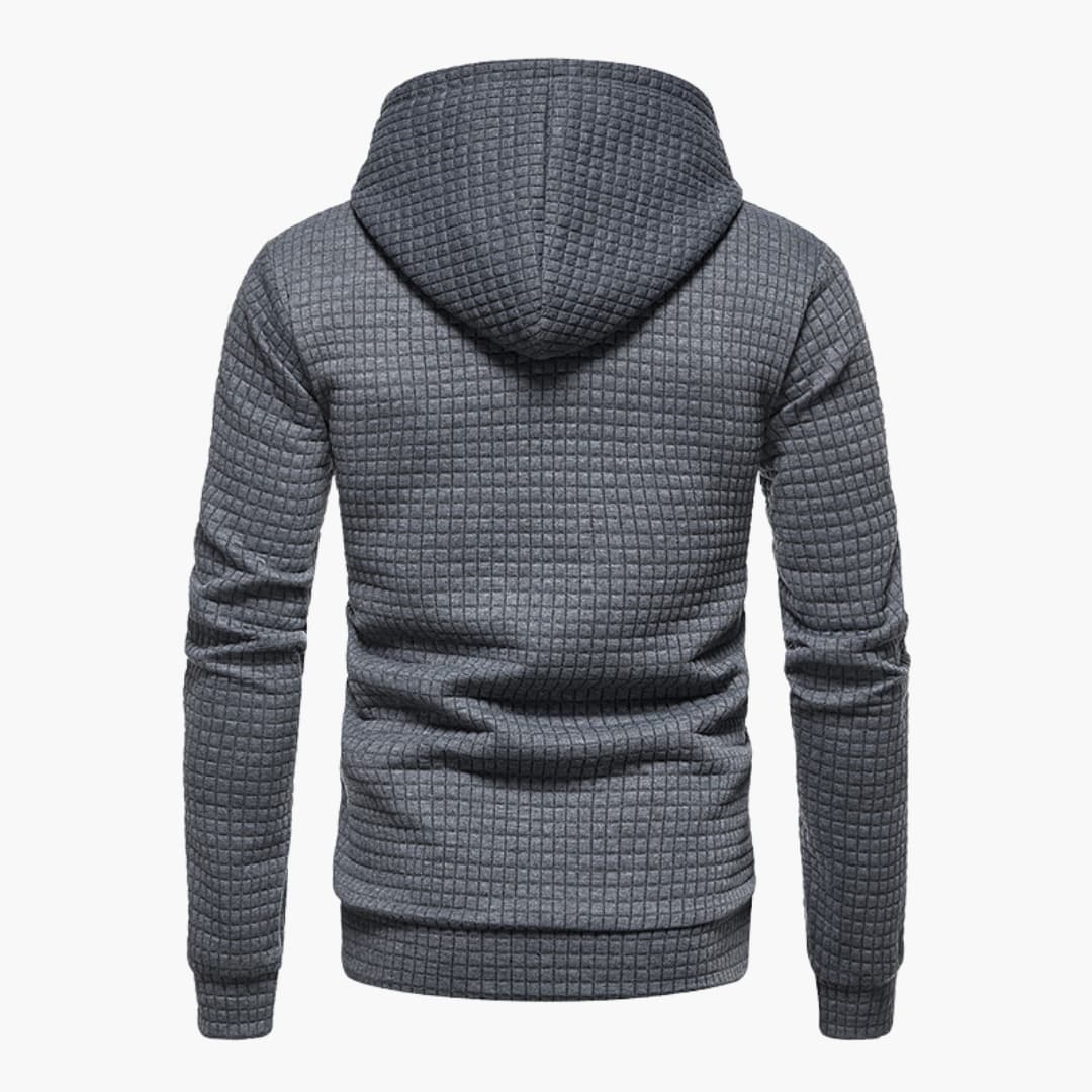 David™ - Bekväm Jacquard Huvtröja