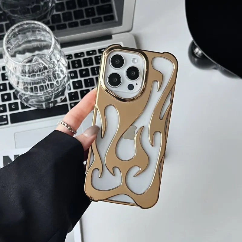 Solveig™ - iPhone-fodral med Flamdesign (1+1 GRATIS)