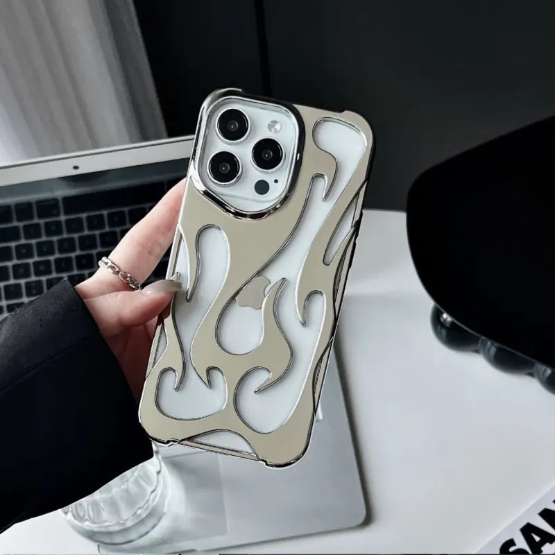 Solveig™ - iPhone-fodral med Flamdesign (1+1 GRATIS)