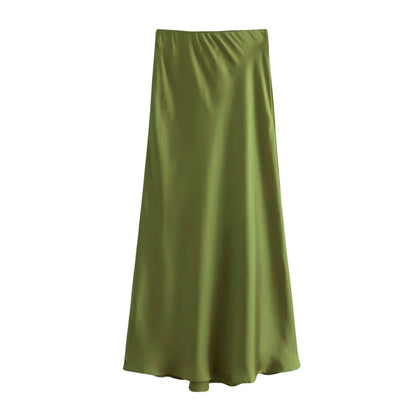 Rosa™ - Satin Maxikjol