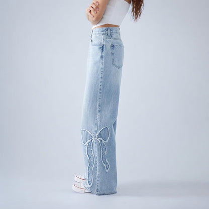 Maja™ - Baggy Rosett Jeans