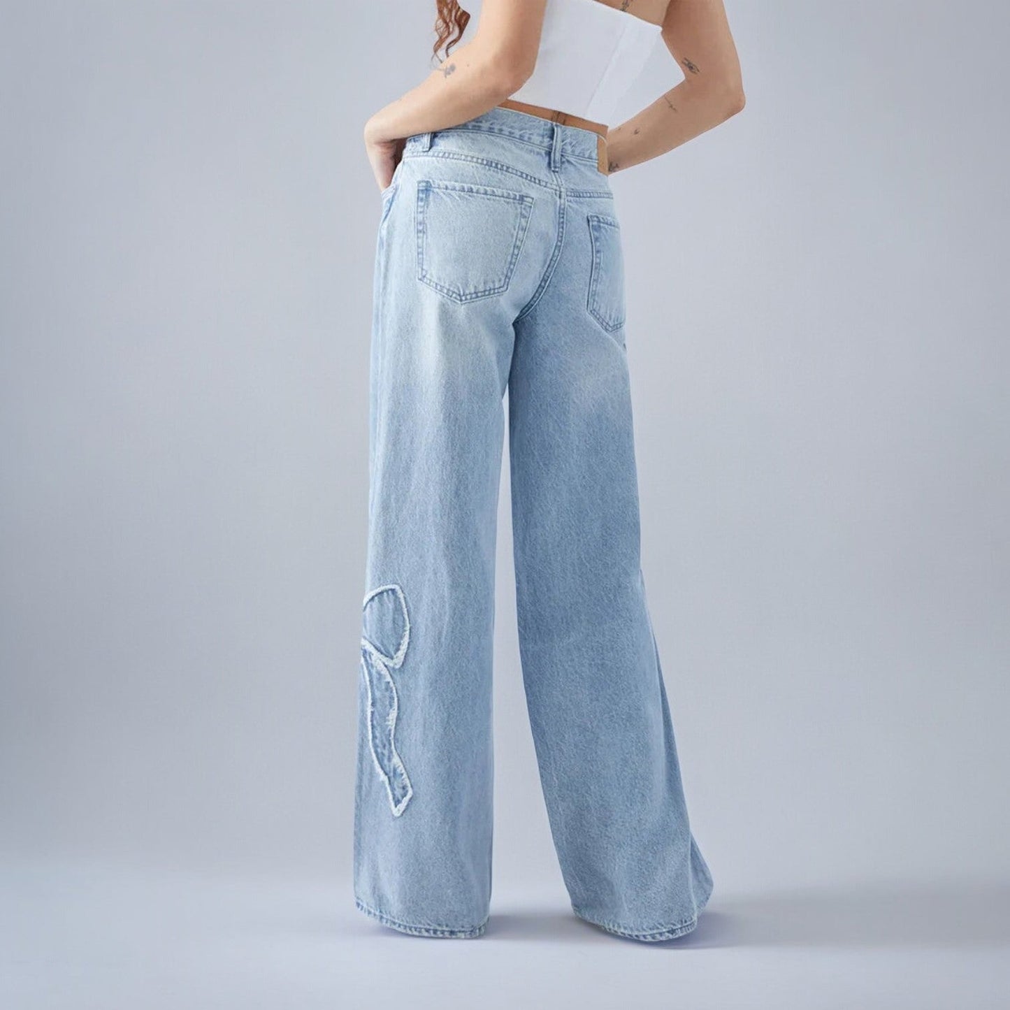 Maja™ - Baggy Rosett Jeans