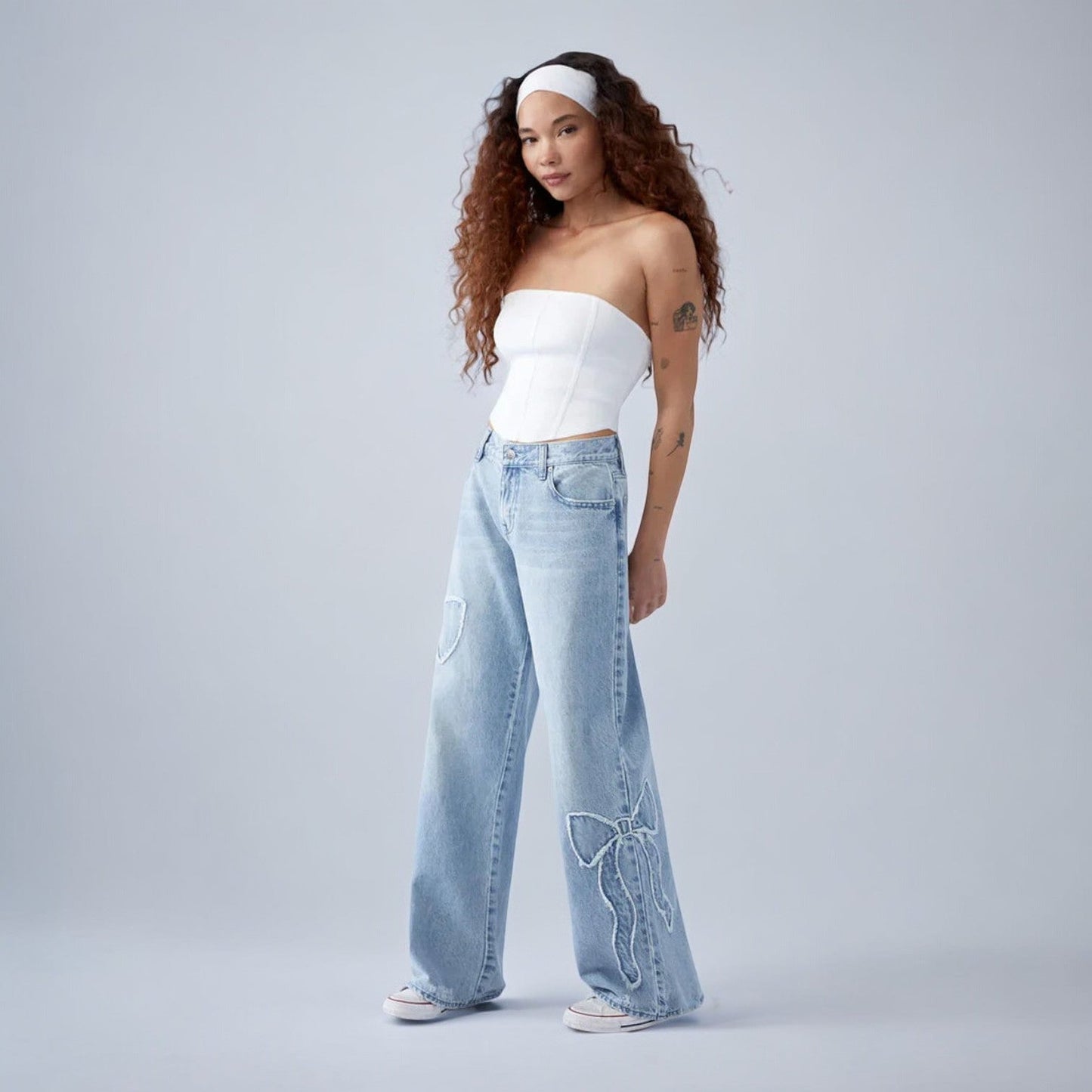 Maja™ - Baggy Rosett Jeans