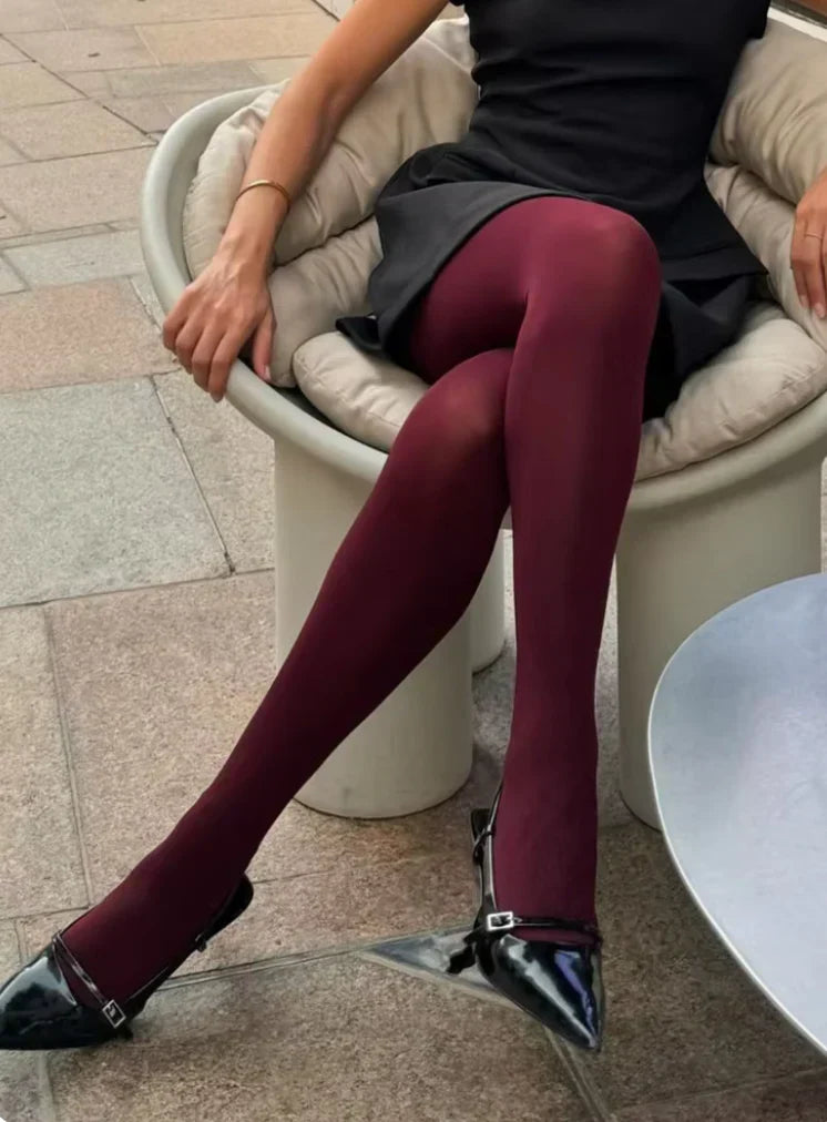 Amalia™ - Burgundy Tights (1+1 GRATIS)