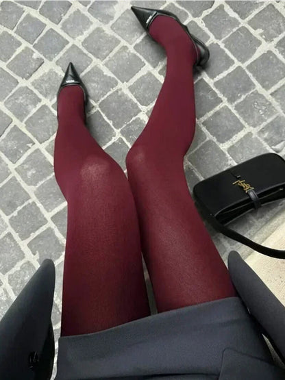 Amalia™ - Burgundy Tights (1+1 GRATIS)