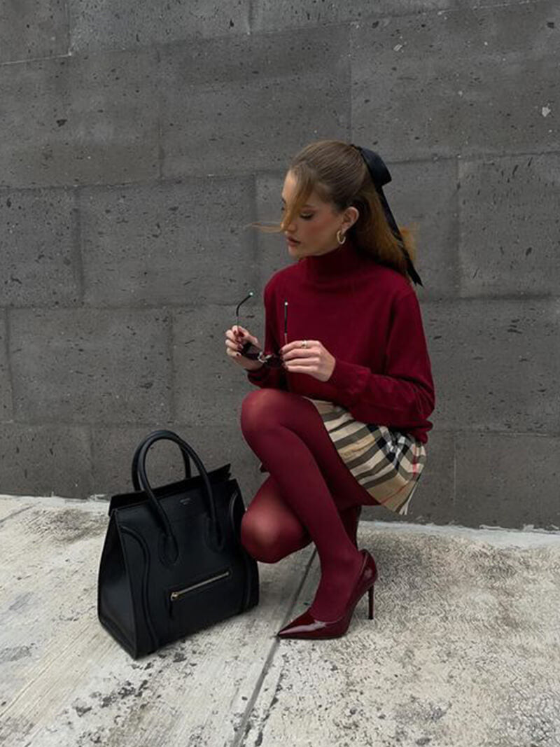 Amalia™ - Burgundy Tights (1+1 GRATIS)