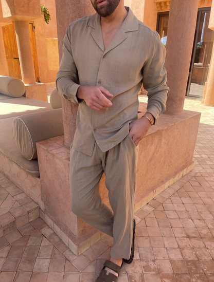 Lucas™ - Elegant Linne Herrset